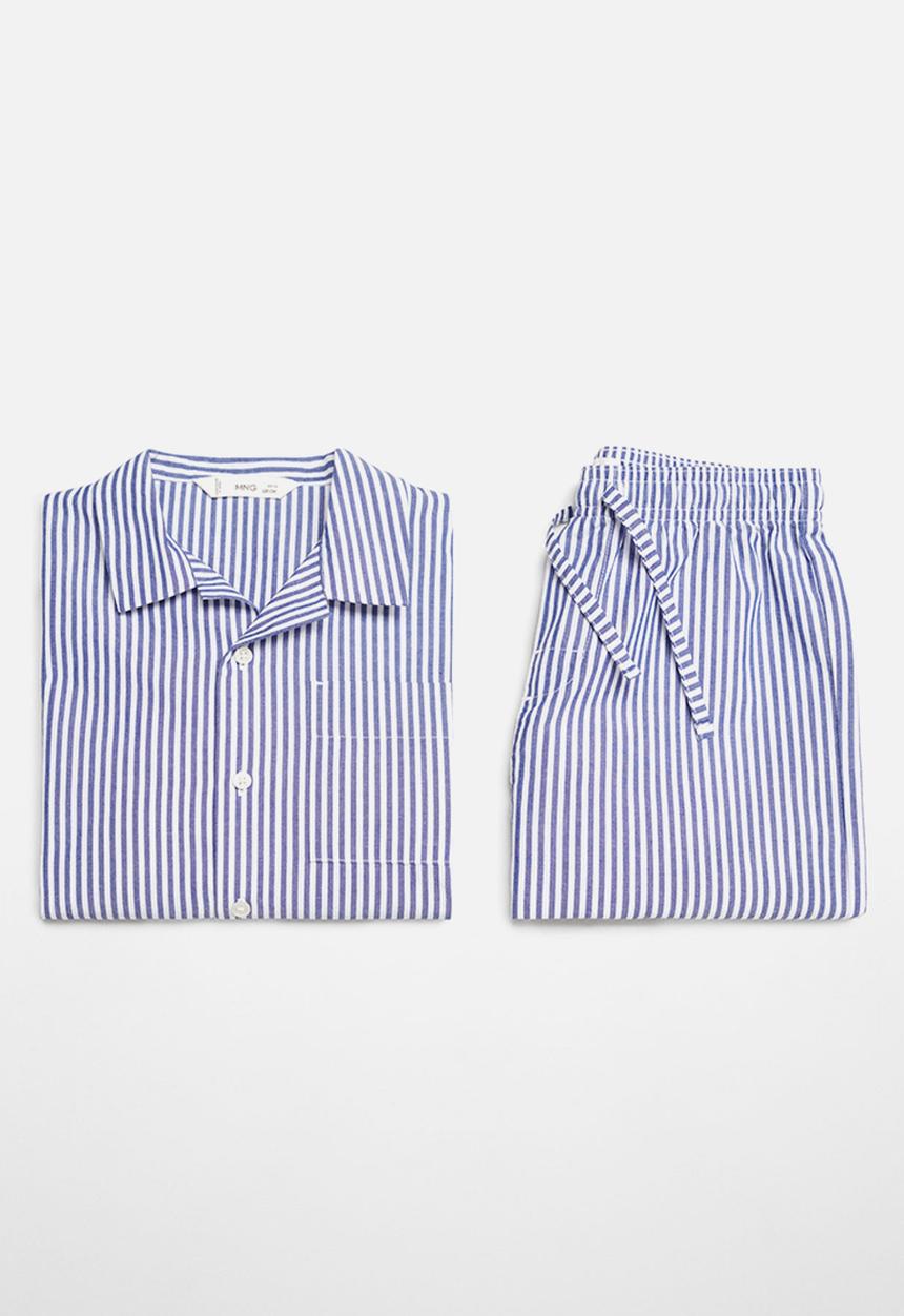MANGO - Pijama pack morning - navy