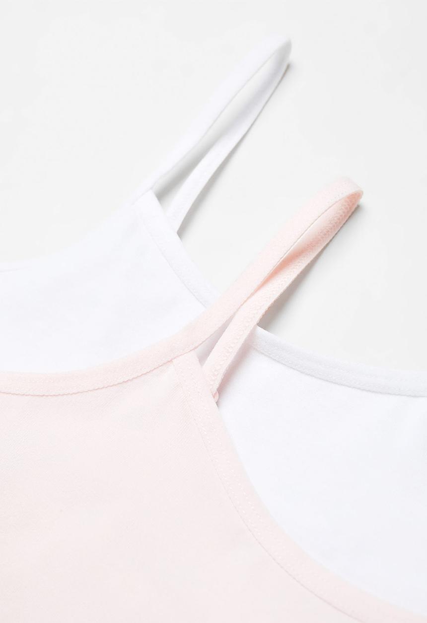 MANGO - Bra marina - pink & white