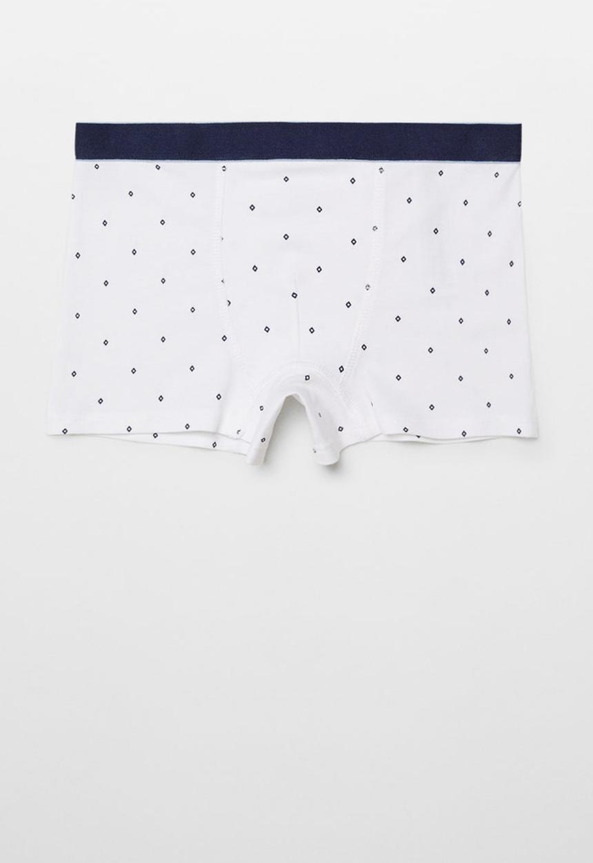 MANGO - Briefs geo - light grey denim