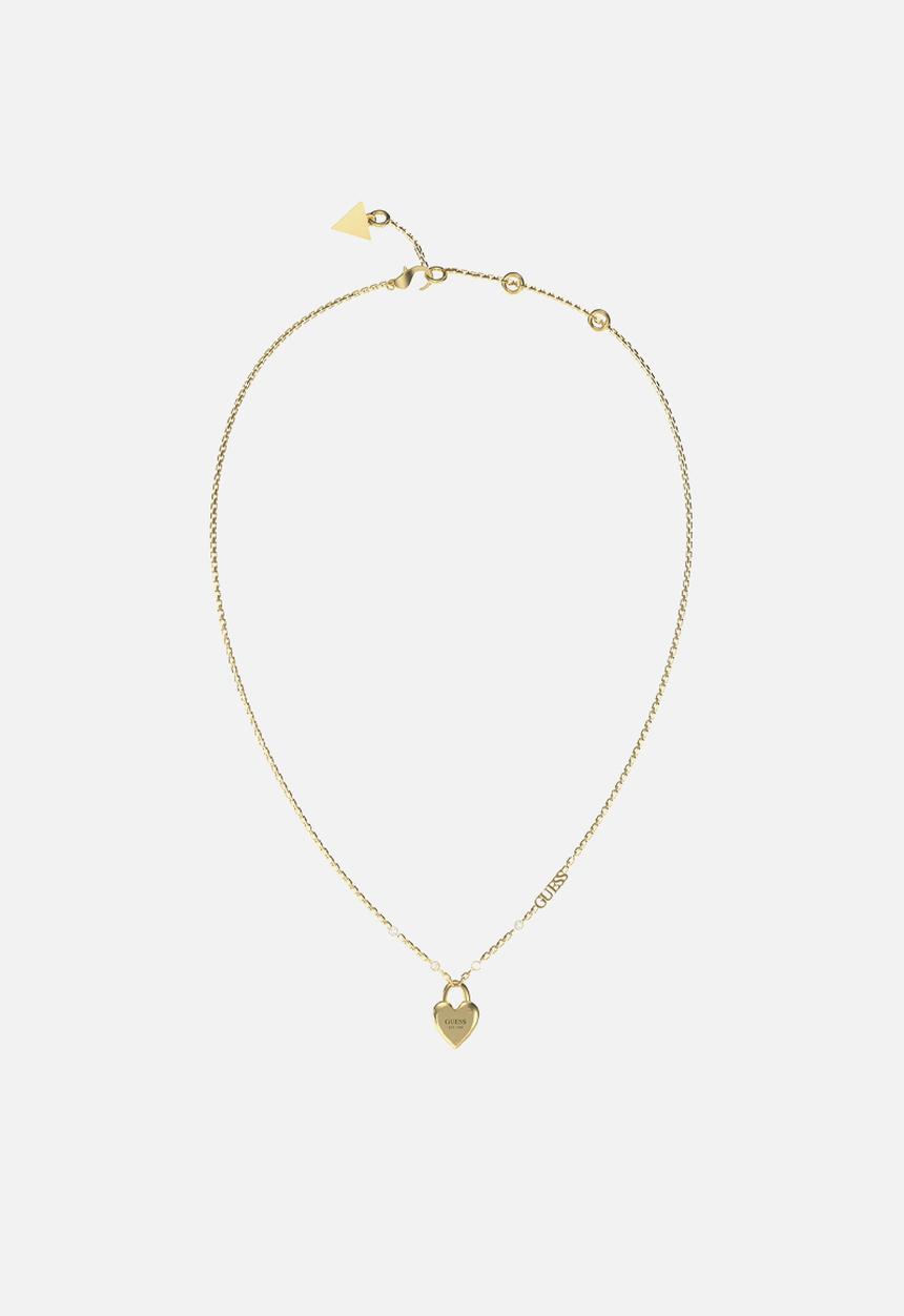 GUESS - Mini heart lock necklace - gold