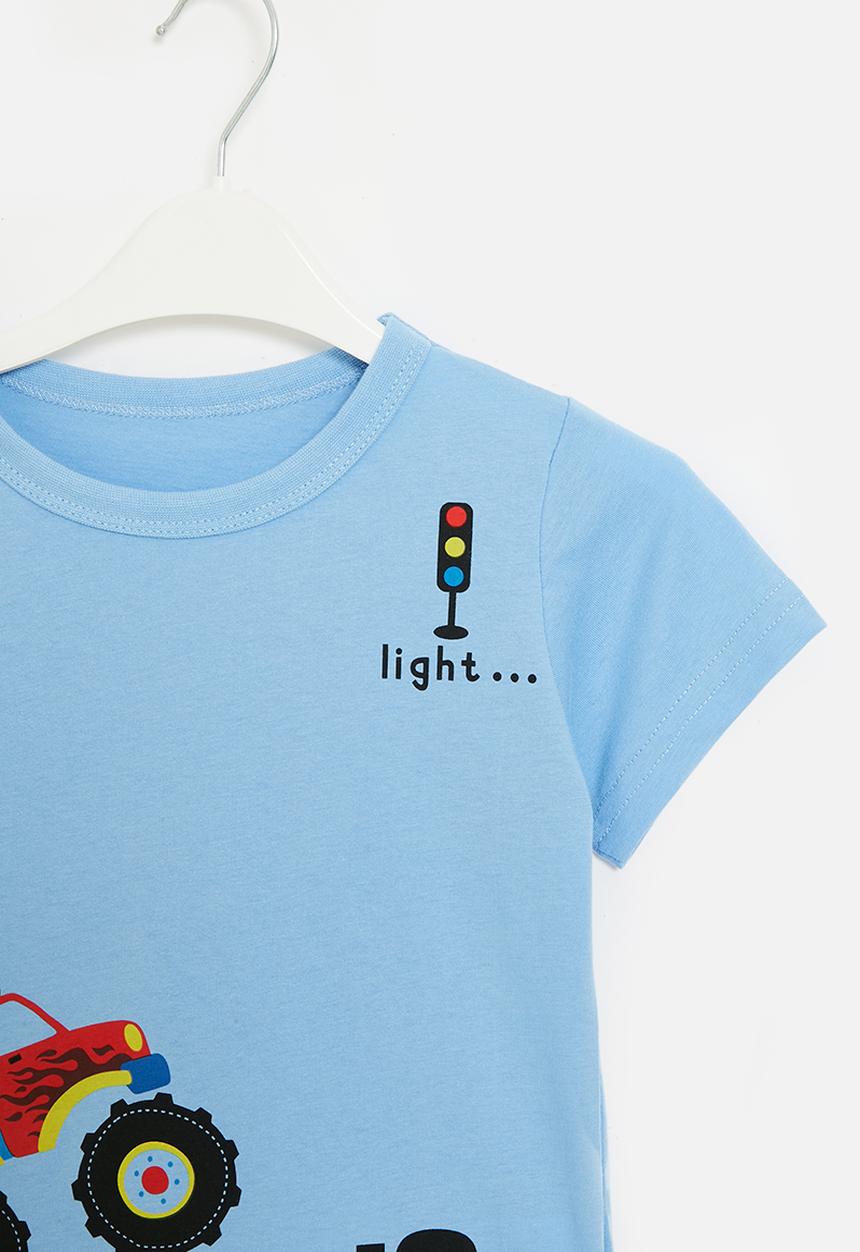 Pop Candy - Printed tee - blue