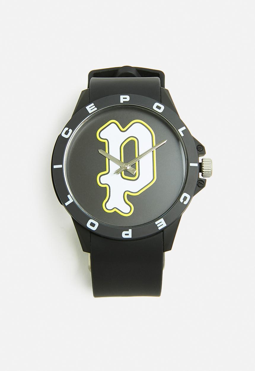 Police - Police sketch watch - black
