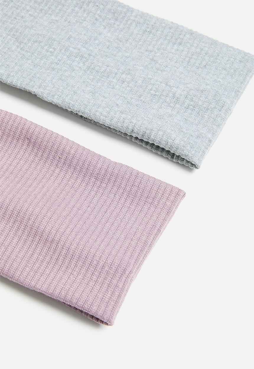 Superbalist - Headband 2 pack - grey/purple