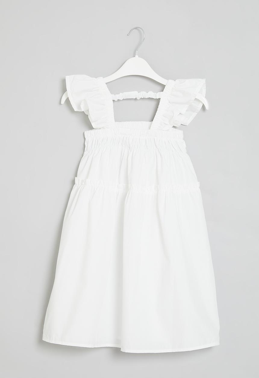 Pop Candy - Tiered dress - white