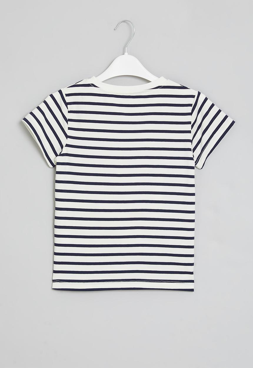 Pop Candy - Striped tee - black & white