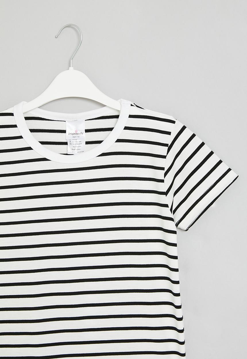 Pop Candy - Striped tee - black & white