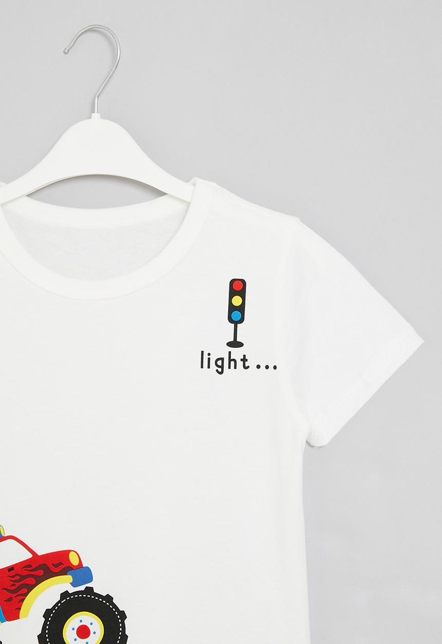 Pop Candy - Printed tee - white
