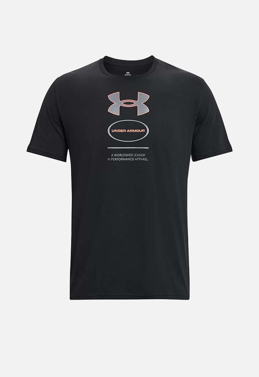 Under Armour - UA M Branded GEL Stack Short Sleeve - Black & Pitch Gray