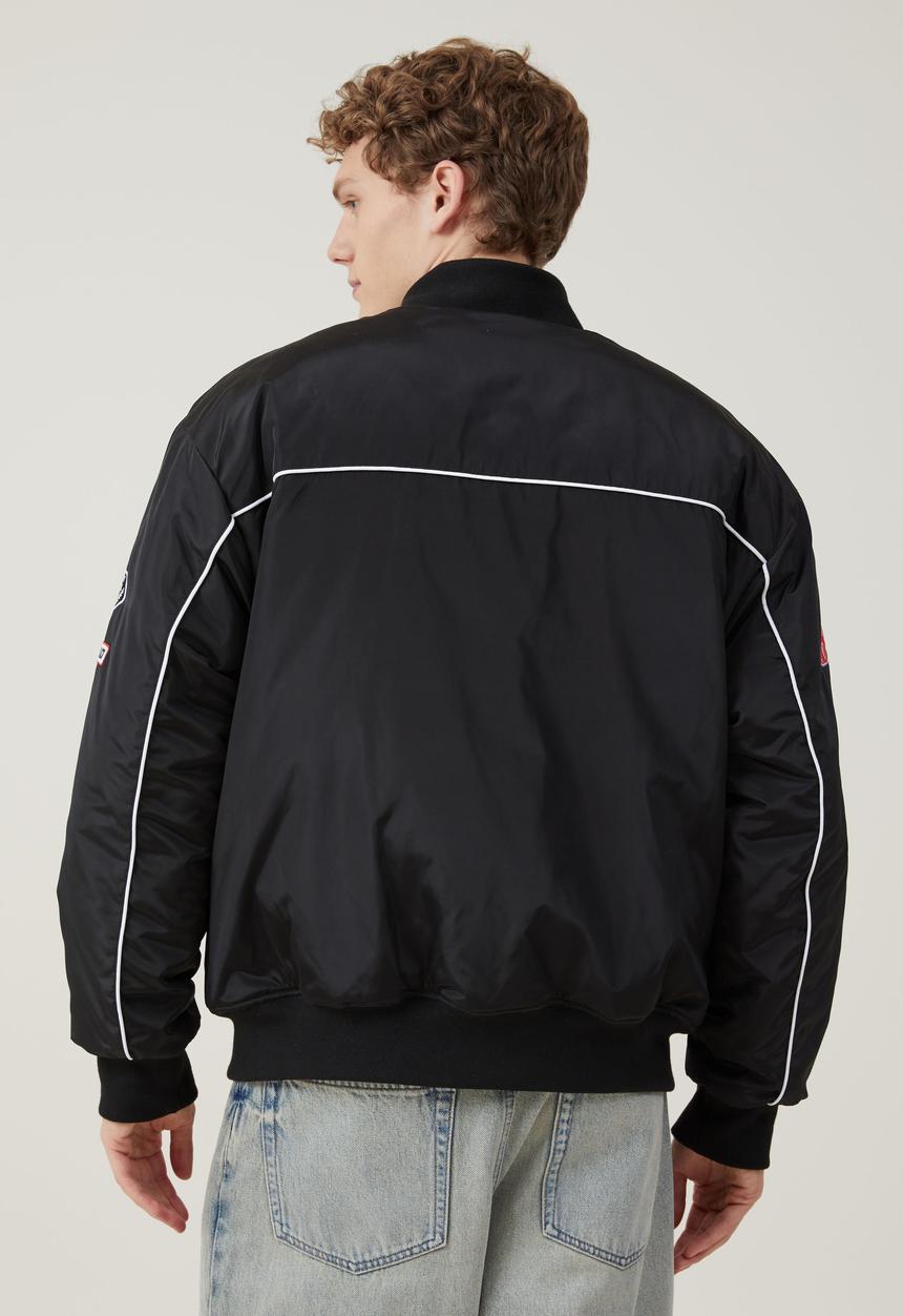 Cotton On - Racer bomber jacket - black