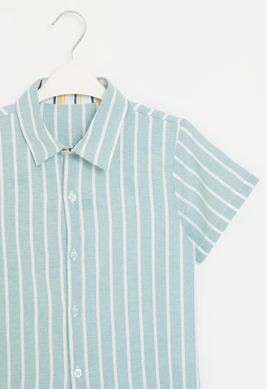 Pop Candy - Striped shirt - grey