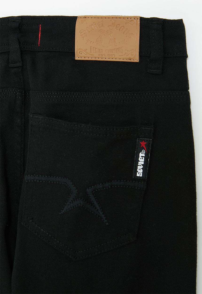 SOVIET - Boys skinny bull denim - black
