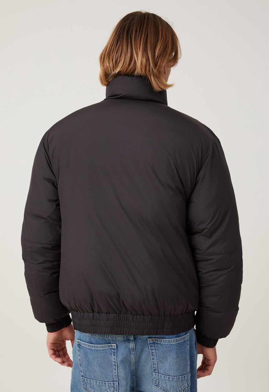Cotton On - Recycled puffer relaxed bomber - black