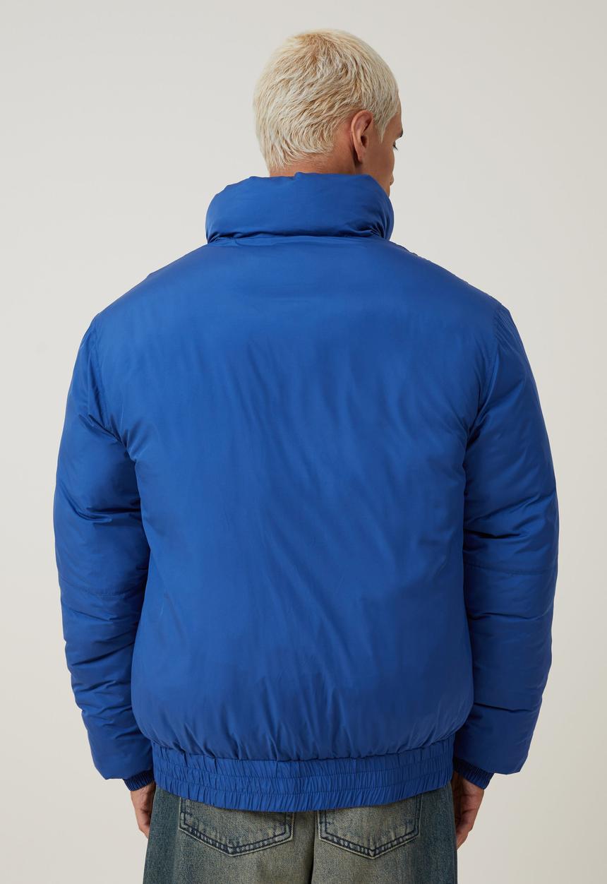 Cotton On - Recycled puffer relaxed bomber - cobalt