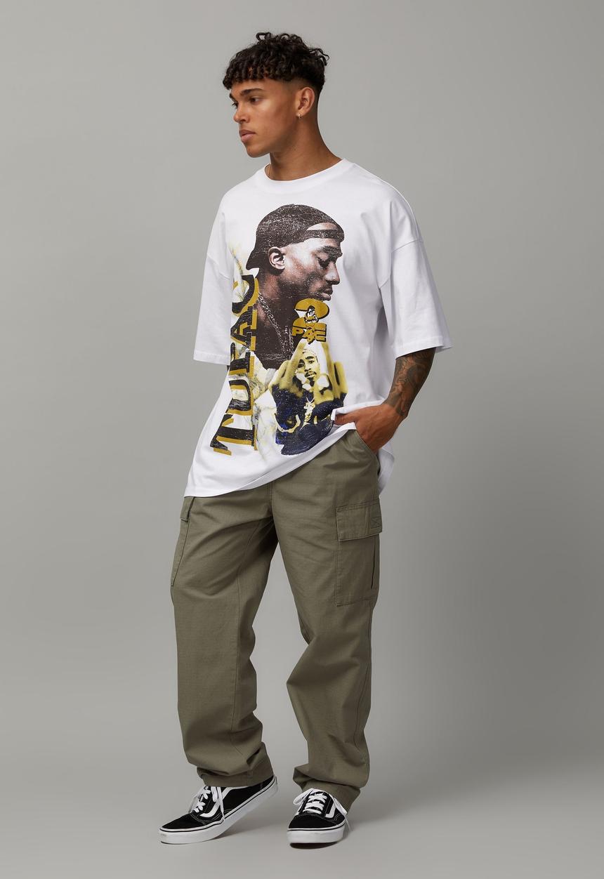 Factorie - Half half relaxed cargo pant - faded khaki