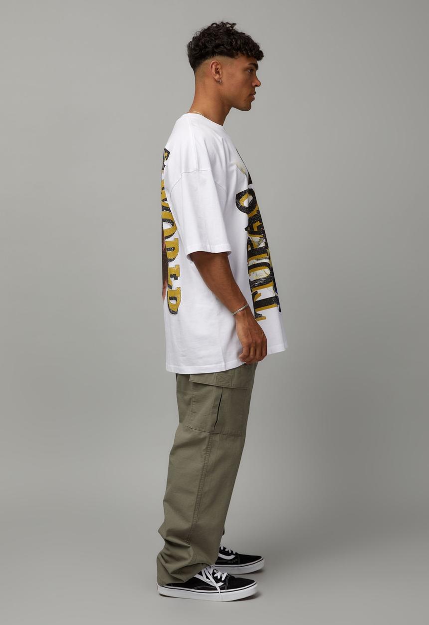 Factorie - Half half relaxed cargo pant - faded khaki