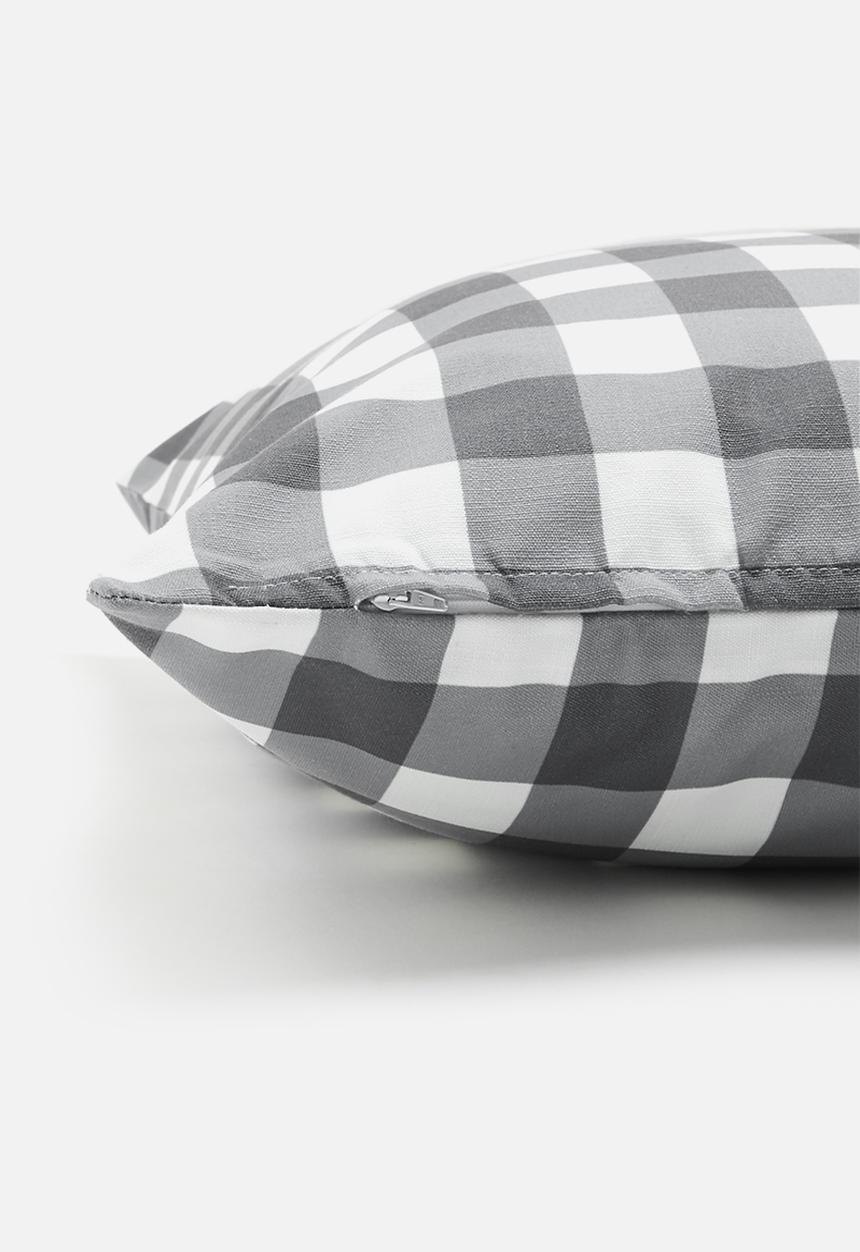 Sixth Floor - Check printed cushion cover - Black & White