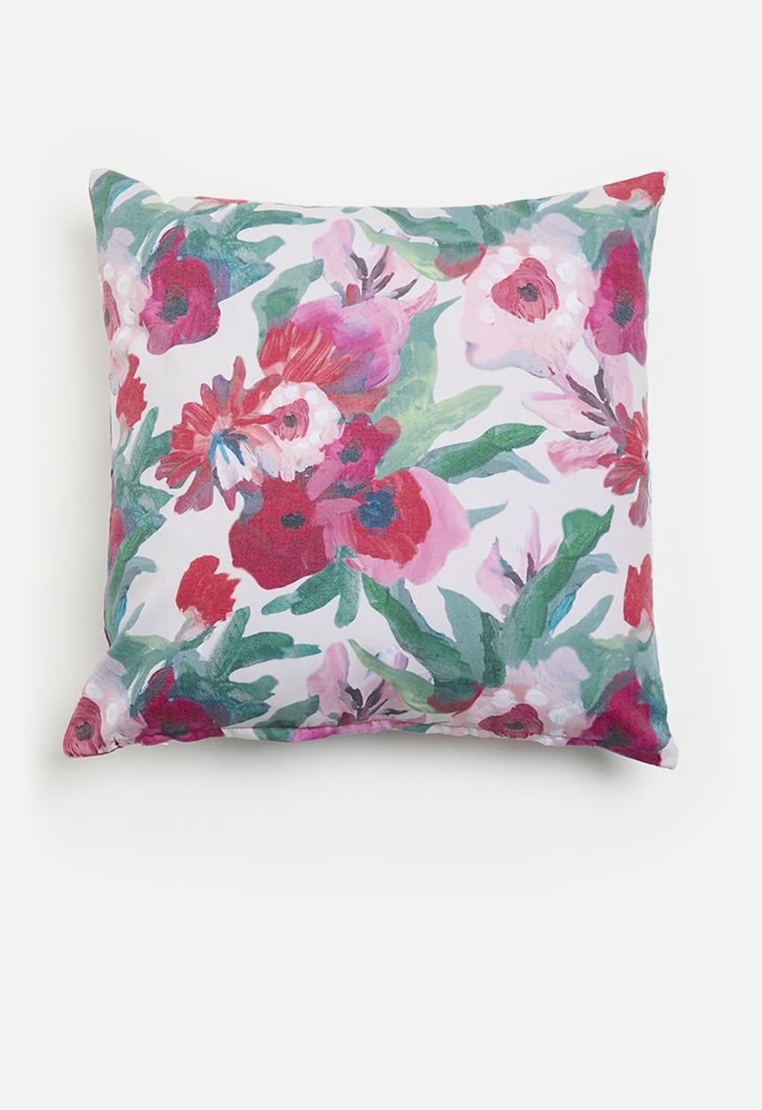 Sixth Floor - Rosy printed cushion cover - Multi