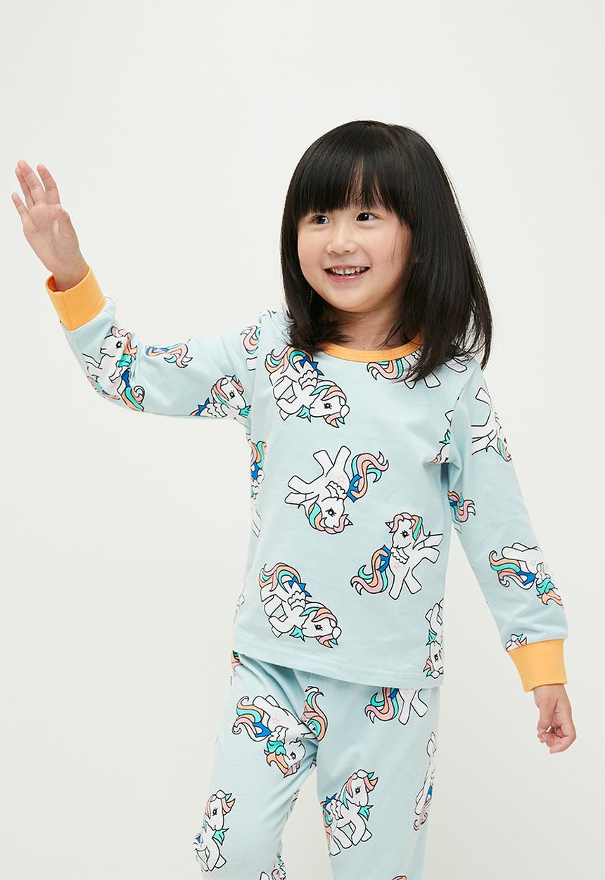 Pop Candy - Printed pj set - blue & orange