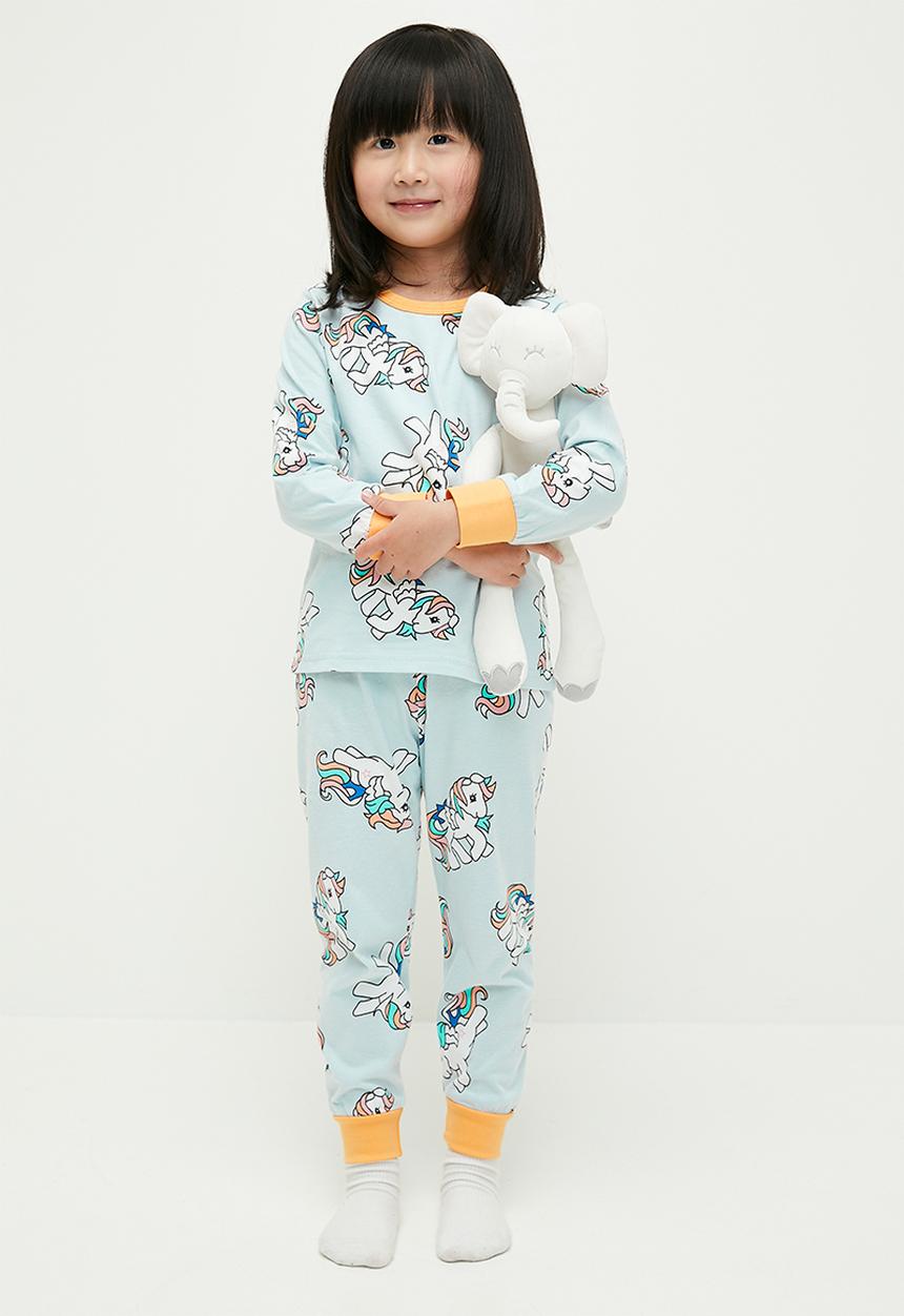 Pop Candy - Printed pj set - blue & orange