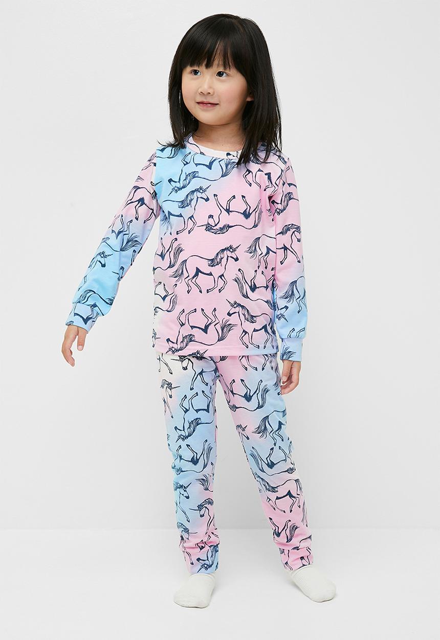 Pop Candy - Tie dye pj set - pink & blue
