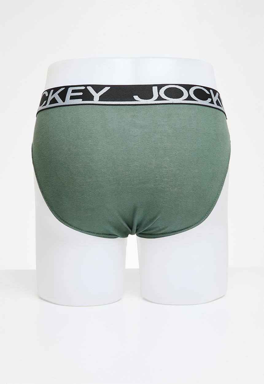 Jockey - 3 pack graded elastic piped brief classic - multi 