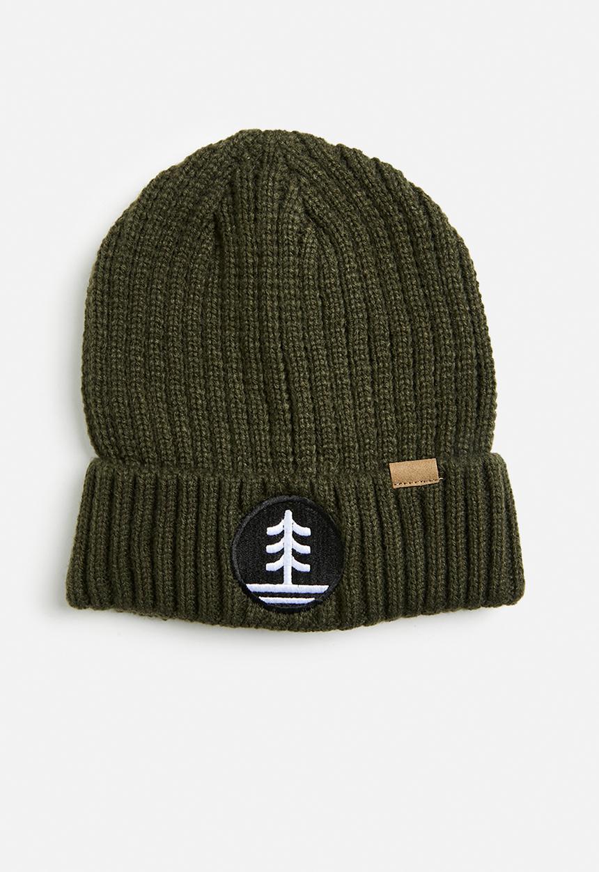 Lark & Crosse - Jace rib knit beanie-khaki