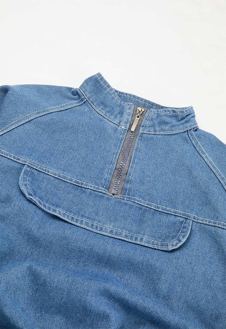 Pop Candy - Denim top & bottom set - blue
