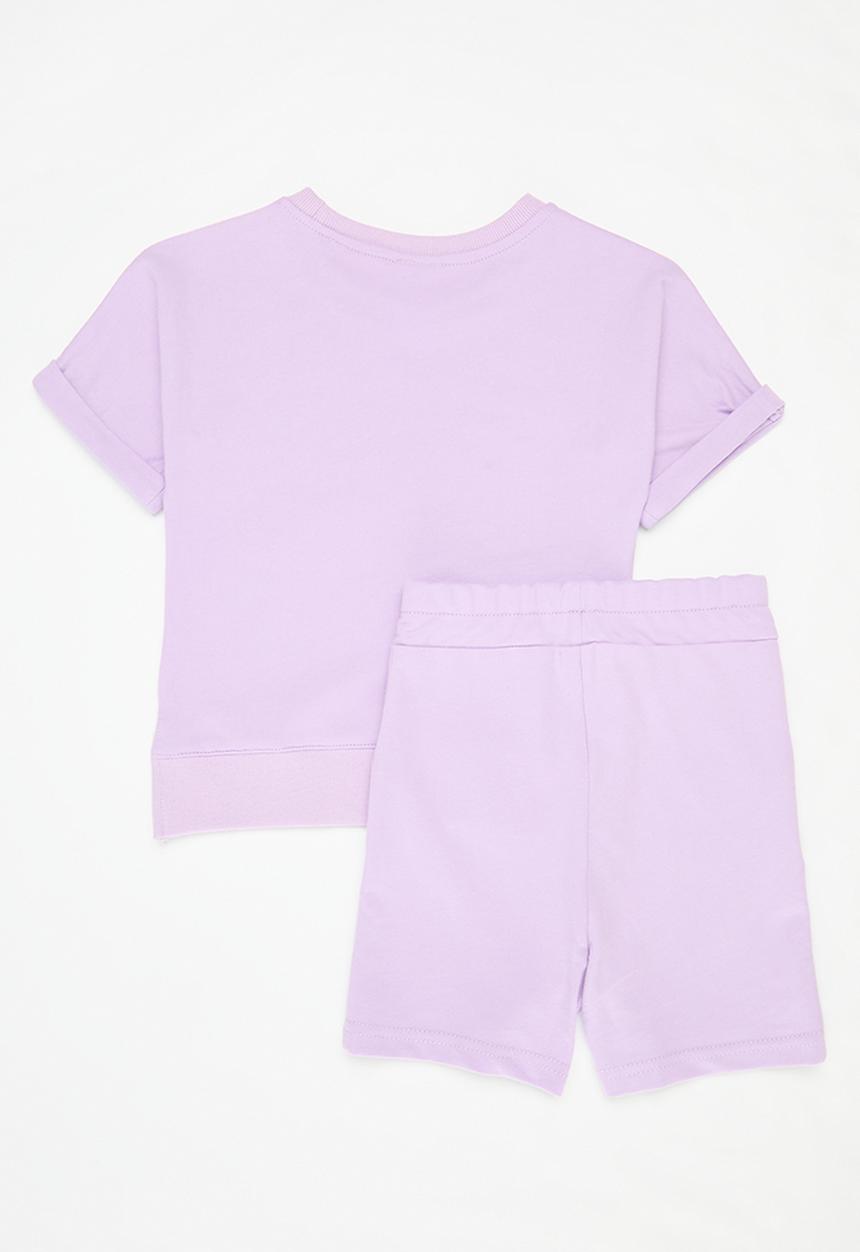 Pop Candy - Tee & short set - purple