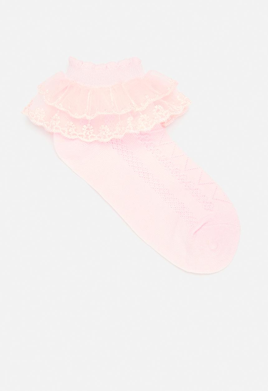 Pop Candy - Frilled socks - pink
