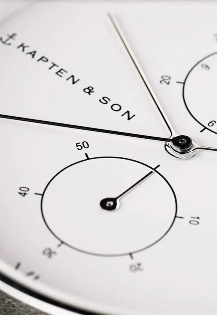 Kapten & Son - Chrono - silver woven steel
