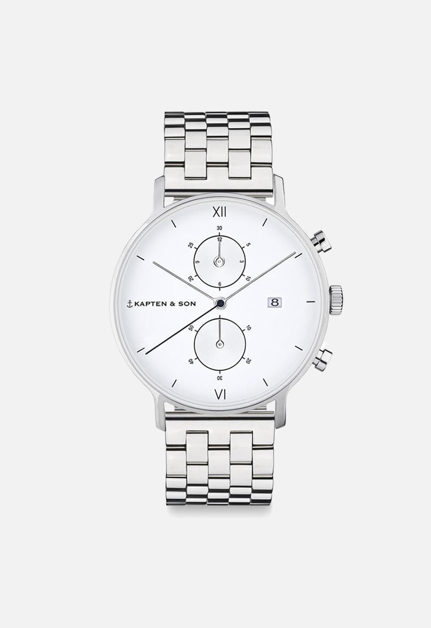 Kapten & Son - Chrono Silver Steel - Silver