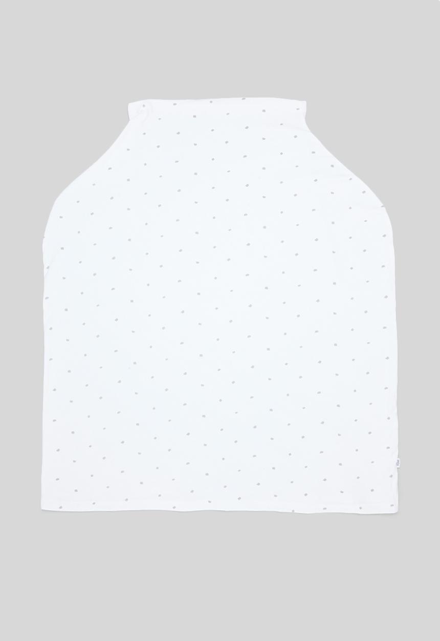 Ree Collective - Nursing cover/travel - white & grey
