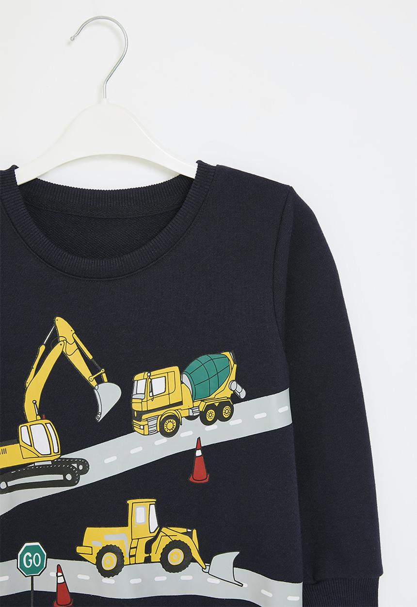 Pop Candy - Printed sweat top - blue