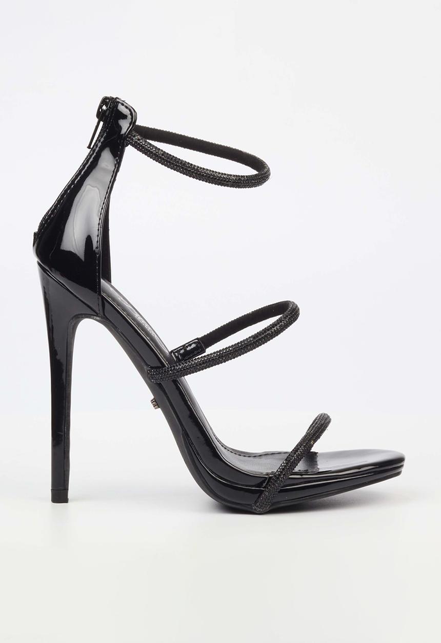 Miss Black - Bou 6 strappy stiletto - black