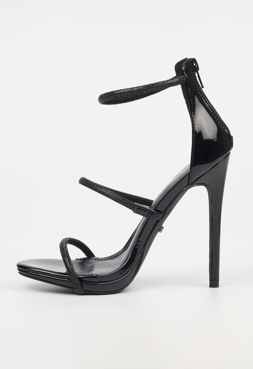 Miss Black - Bou 6 strappy stiletto - black