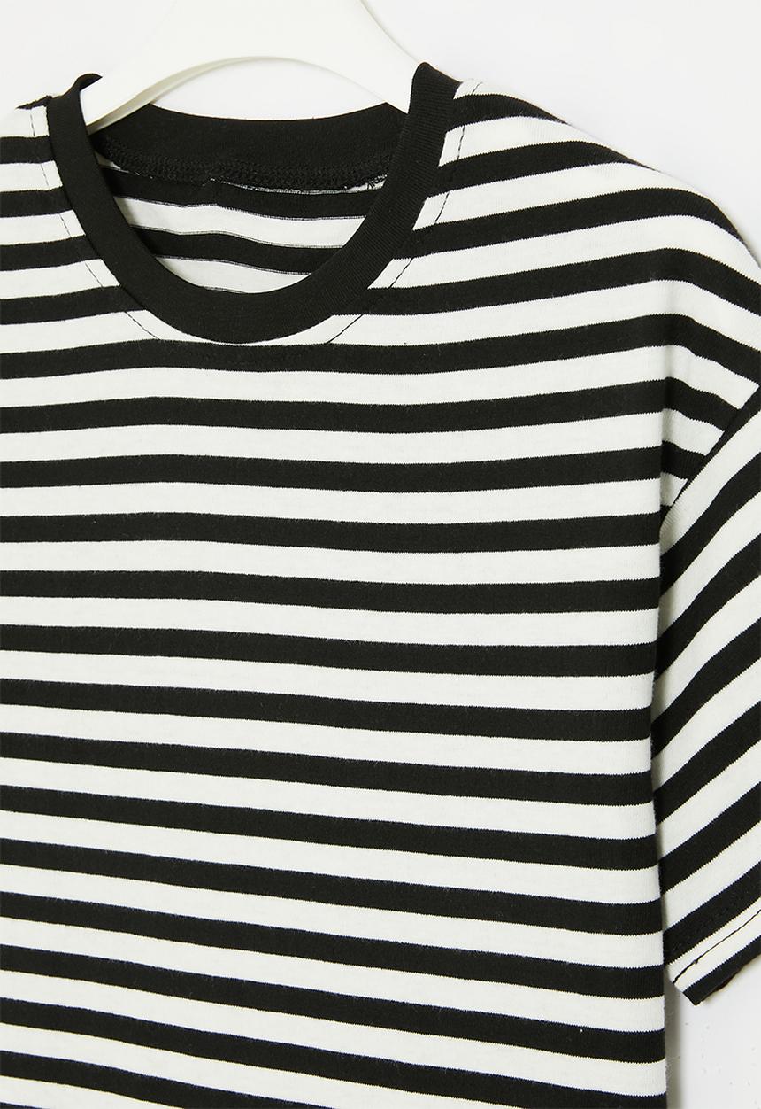 Pop Candy - Striped tee - black & white