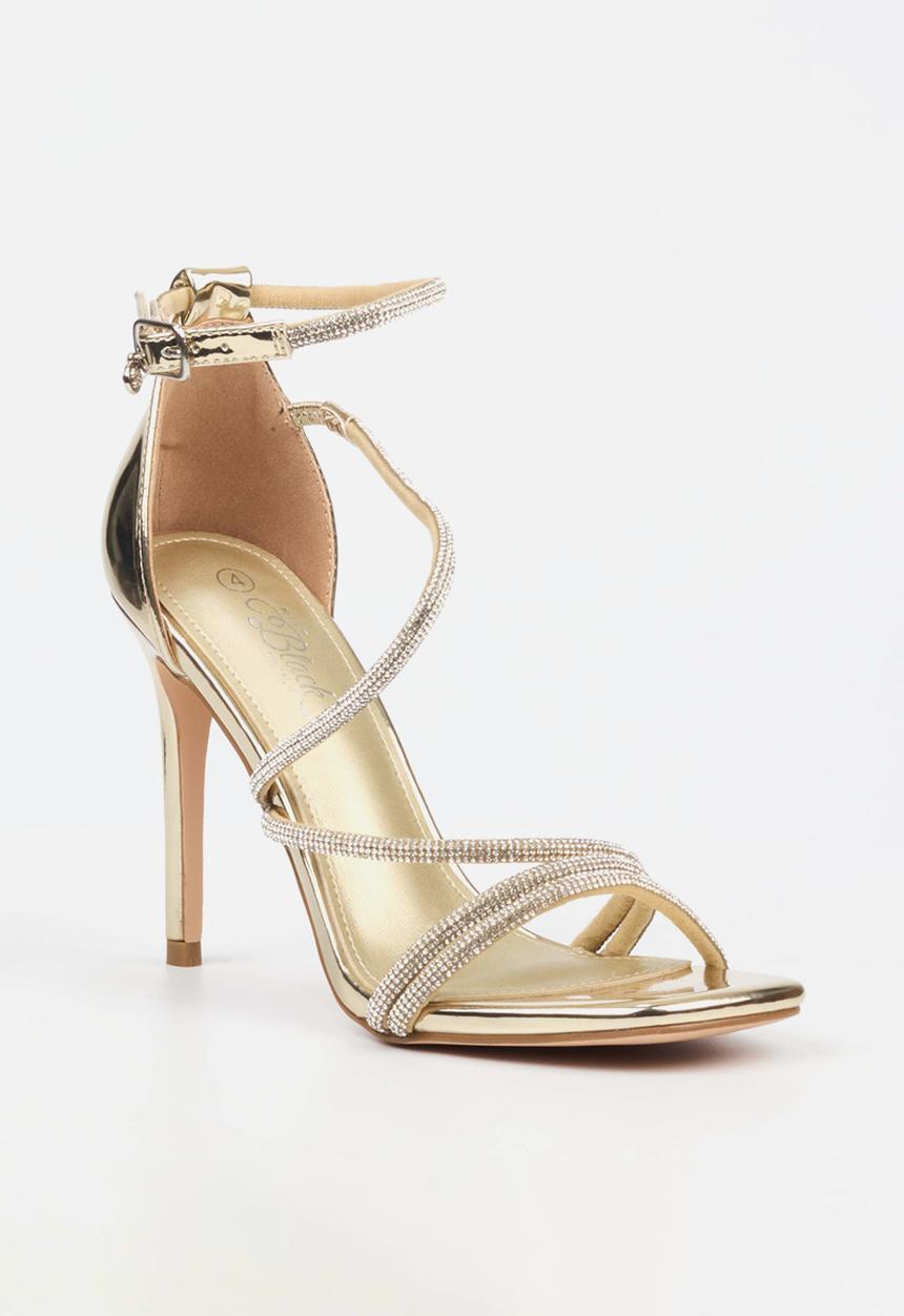 Miss Black - Snazz 4 stiletto - gold