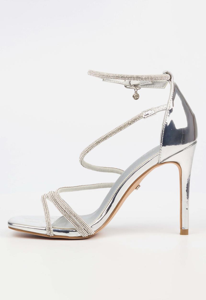 Miss Black - Snazz 4 stiletto - silver