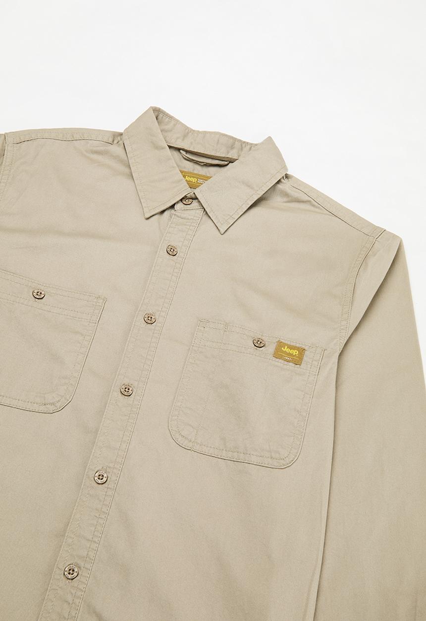 JEEP - Long sleeve workshirt - khaki