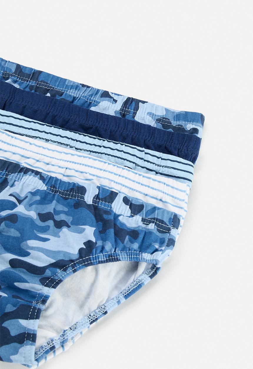 MINOTI - Boys stripe camo 10pk underpants - multi