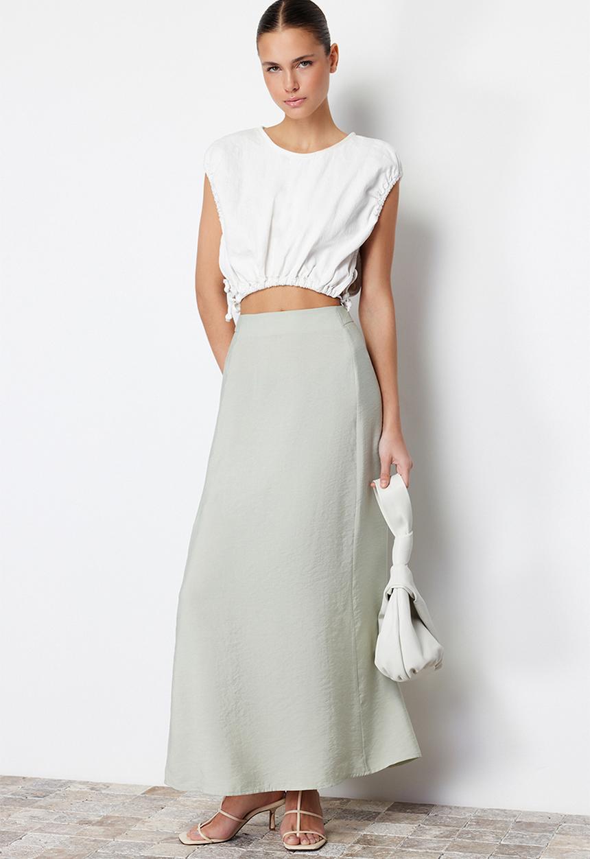 Trendyol - Maxi length skirt - mint