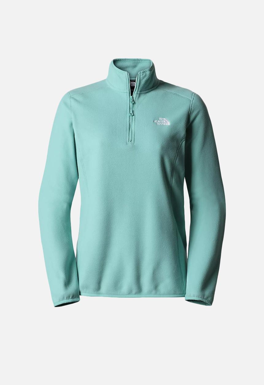 The North Face - W 100 Glacier 1/4 Zip - Evergreen 