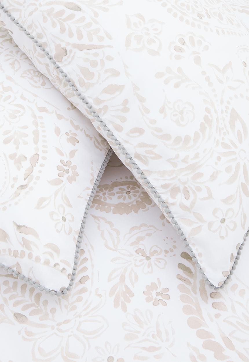 Horrockses - Cotswold Paisley Duvet Cover - white & neutral