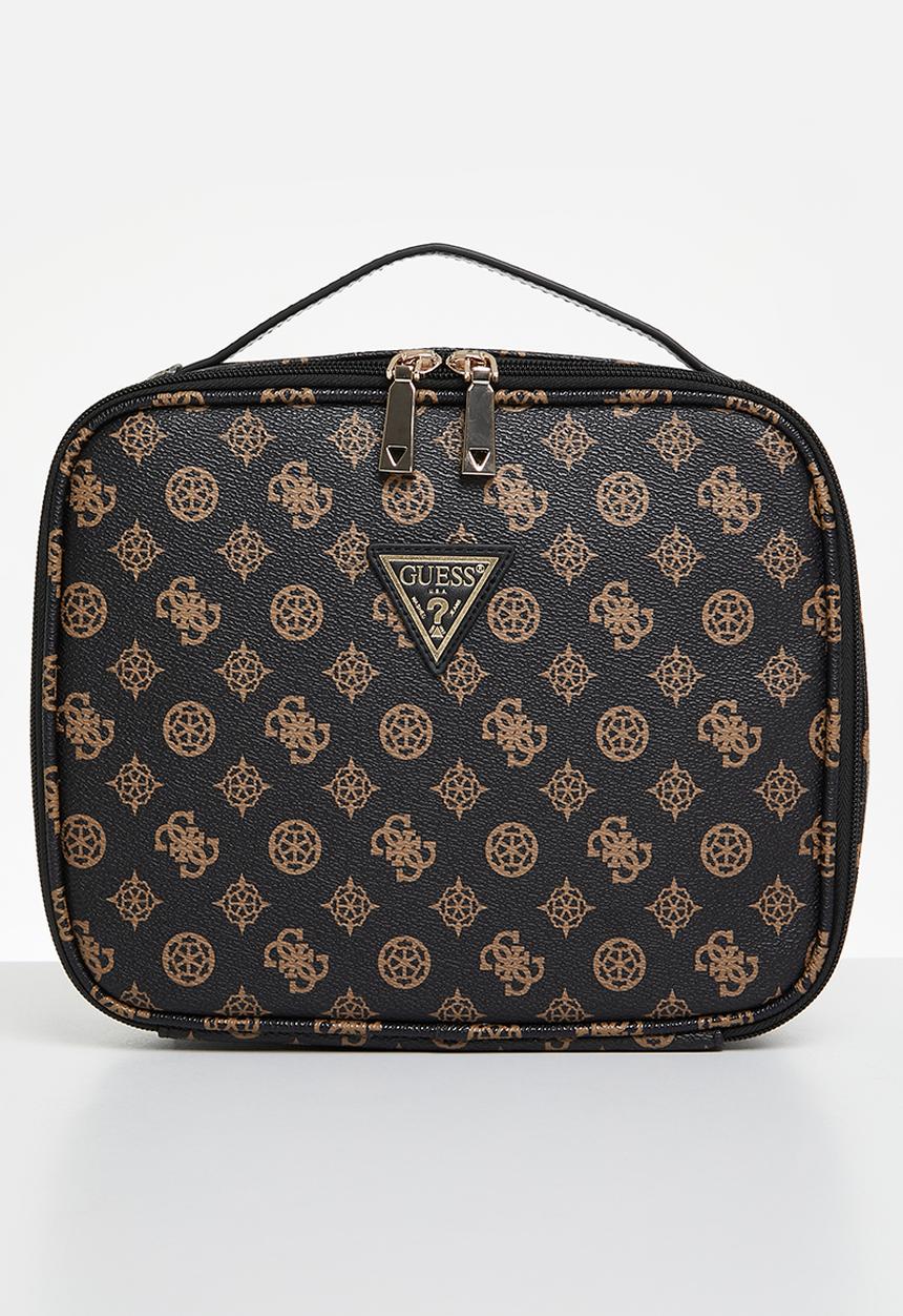 GUESS - Wilder cosmetic organizer case - brown