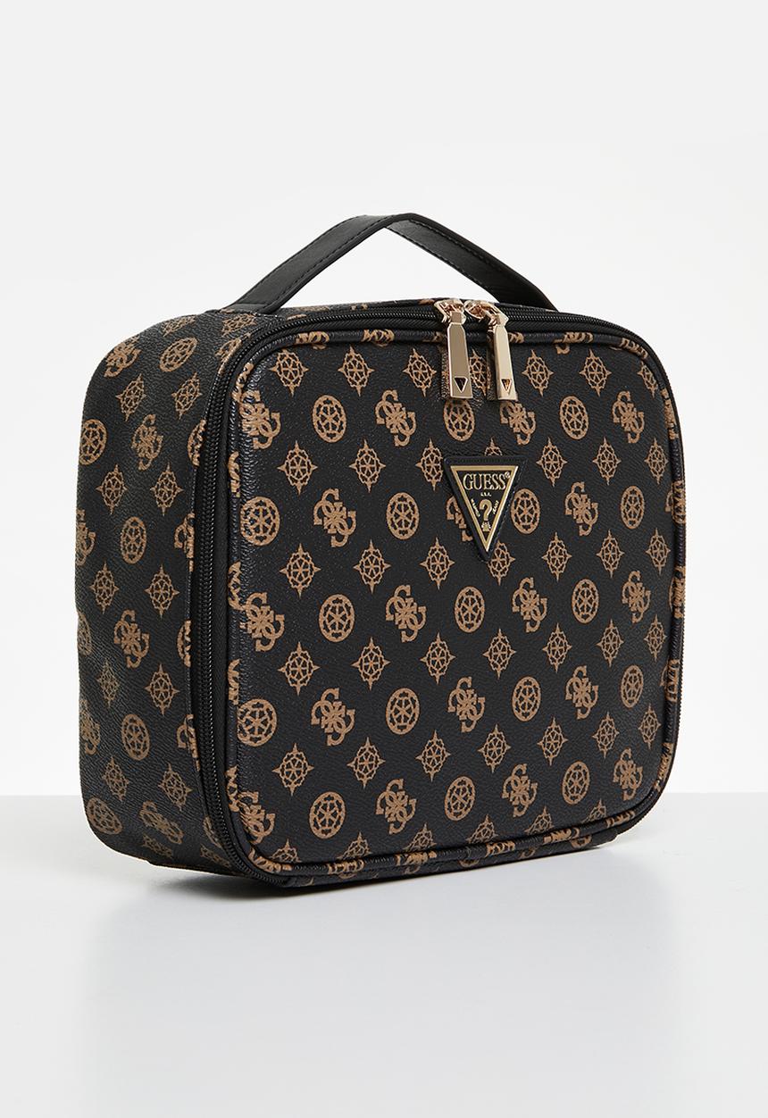GUESS - Wilder cosmetic organizer case - brown