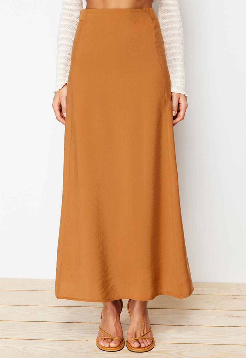 Trendyol - Maxi length skirt - camel