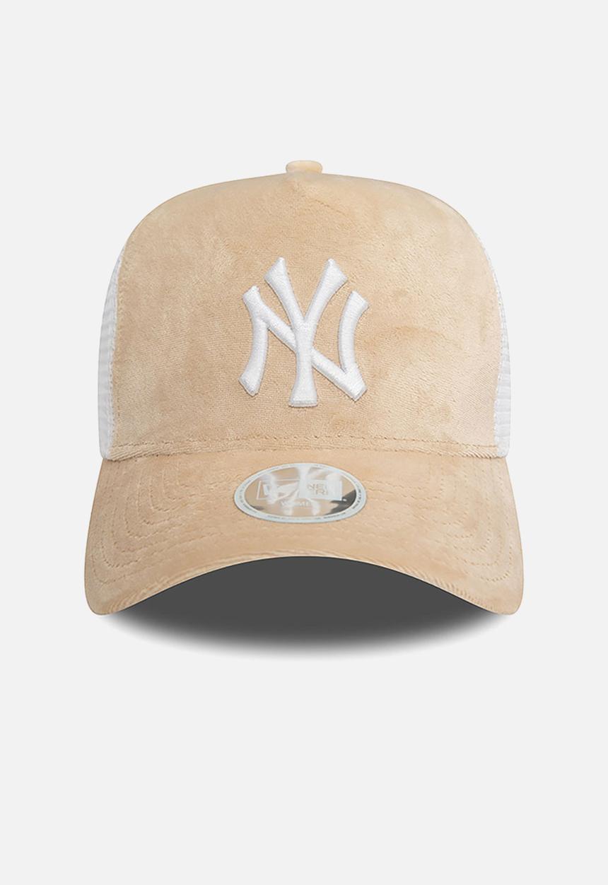 New Era - Velour trucker New York Yankees - cream & white