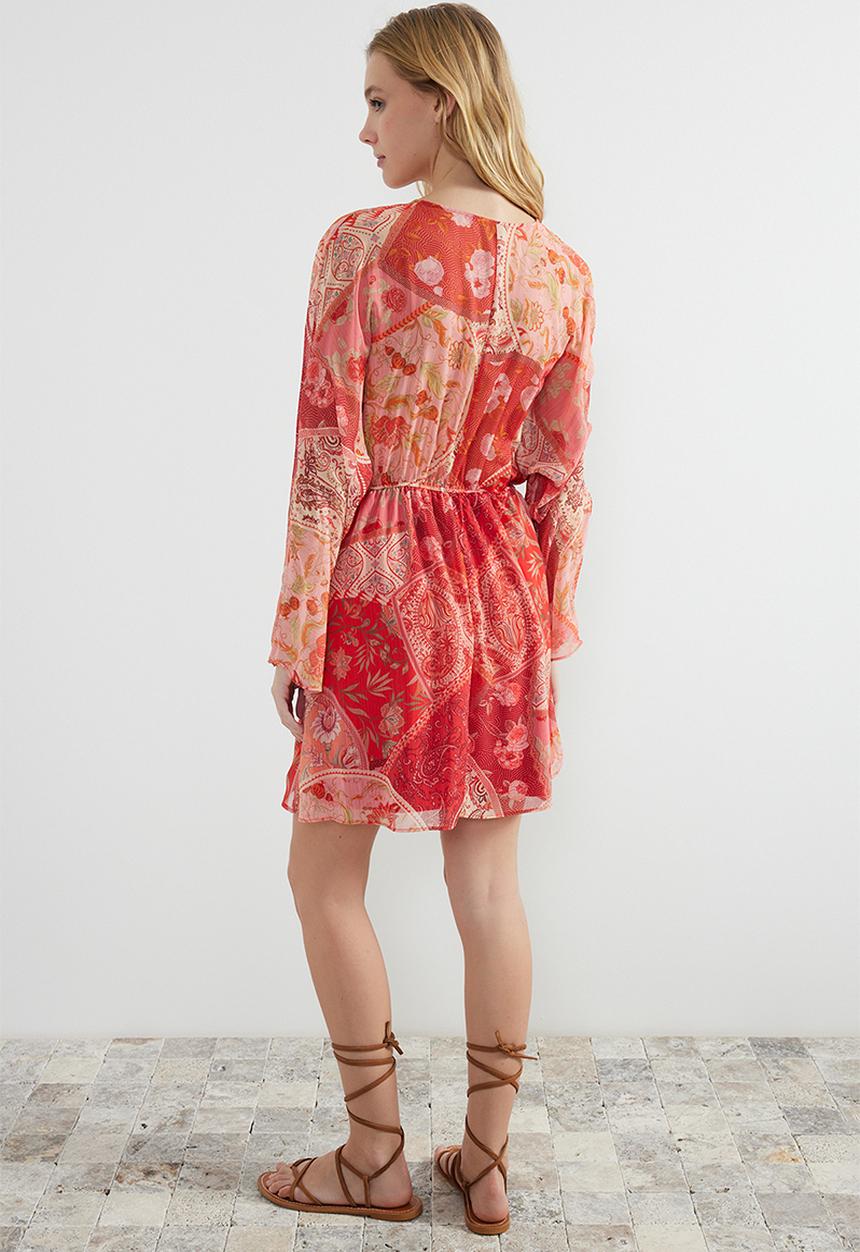 Trendyol - Mini Woven Dress - Red