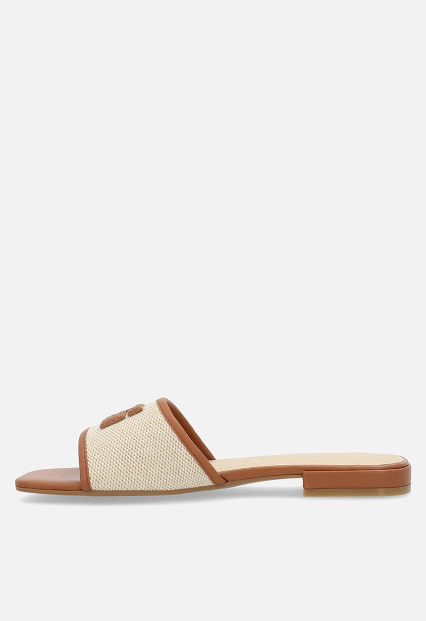 GUESS - Tampa logo sandal - tan & neutral