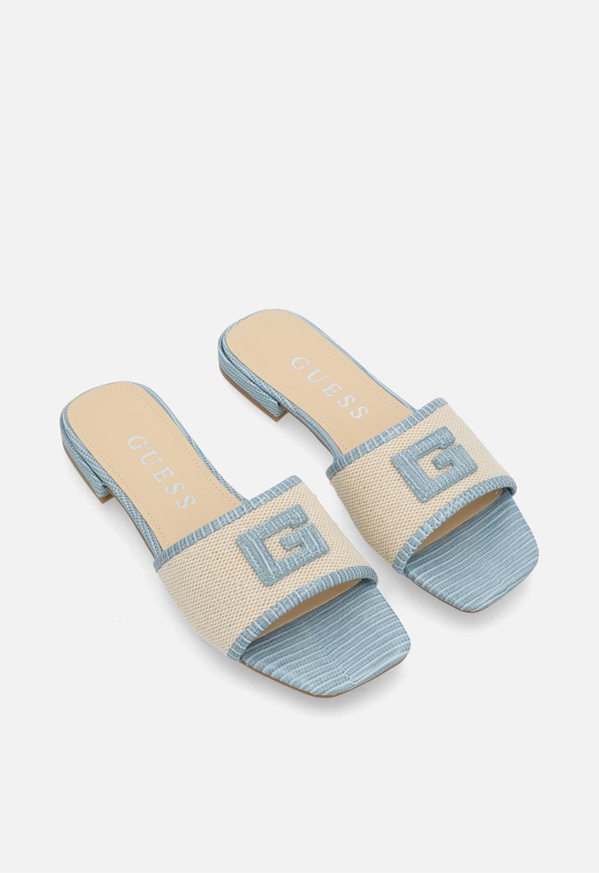 GUESS - Tampa logo sandal - blue & neutral